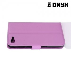 Чехол книжка для Alcatel A5 LED - Фиолетовый