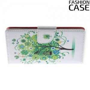 Чехол книжка для Asus ZenFone 3 Max ZC520TL с рисунком Дерево счастья