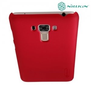 Чехол накладка Nillkin Super Frosted Shield для Asus ZenFone 3 Laser ZC551KL  - Красный 