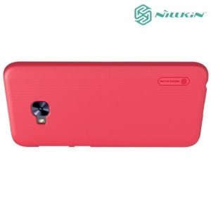 Чехол накладка Nillkin Super Frosted Shield для Asus Zenfone 4 Selfie Pro ZD552KL - Красный 