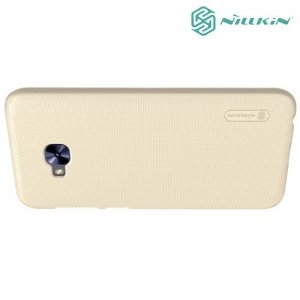 Чехол накладка Nillkin Super Frosted Shield для Asus Zenfone 4 Selfie Pro ZD552KL - Золотой 