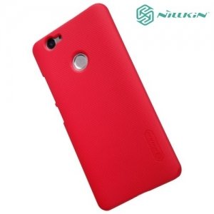 Чехол накладка Nillkin Super Frosted Shield для Huawei nova - Красный 