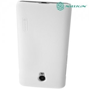 Чехол накладка Nillkin Super Frosted Shield для Lenovo Vibe P1m - Белый 
