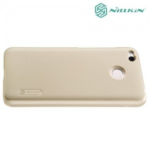 Чехол накладка Nillkin Super Frosted Shield для Xiaomi Redmi 4X - Золотой 