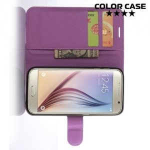 ColorCase флип чехол книжка для Samsung Galaxy S7 - Фиолетовый 