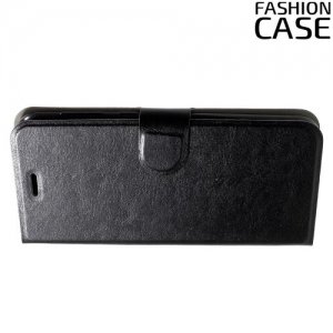 Fashion Case чехол книжка флип кейс для Asus Zenfone 4 Selfie ZD553KL / Live ZB553KLL - Черный