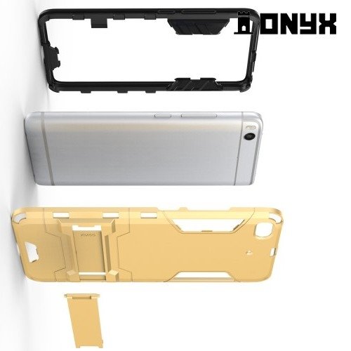 Противоударный гибридный чехол для Xiaomi Mi 5s - Серый 