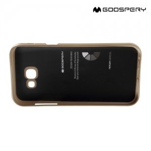 Goospery Jelly силиконовый чехол для Samsung Galaxy A3 2017 SM-A320F - Золотой