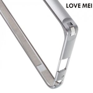 Алюминиевый металлический бампер для Huawei Honor 5X LoveMei - Серый