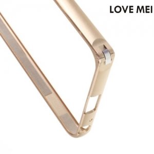 Алюминиевый металлический бампер для Huawei Honor 5X LoveMei - Золотой
