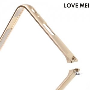 Алюминиевый металлический бампер для Huawei Honor 5X LoveMei - Золотой