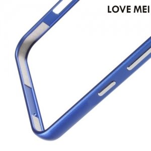 Алюминиевый металлический бампер для Huawei Honor 5X LoveMei - Синий