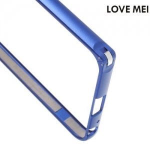Алюминиевый металлический бампер для Huawei Honor 5X LoveMei - Синий