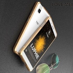 Алюминиевый металлический бампер для Huawei ShotX LoveMei - Золотой