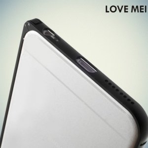Алюминиевый металлический бампер для iPhone 6S / 6 LoveMei - Черный