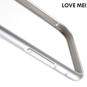 Алюминиевый металлический бампер для iPhone 8/7 LoveMei - Серебряный