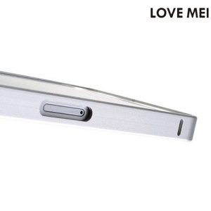Алюминиевый металлический бампер для iPhone SE LoveMei - Серебряный