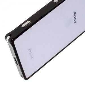 Алюминиевый металлический бампер для Sony Xperia Z2 LoveMei - Черный