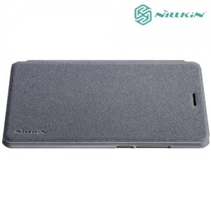 Nillkin ультра тонкий чехол книжка для Meizu Pro 7 Plus - Sparkle Case Серый 
