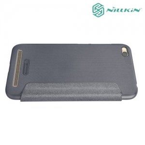 Nillkin ультра тонкий чехол книжка для Xiaomi Redmi 5a - Sparkle Case Серый 