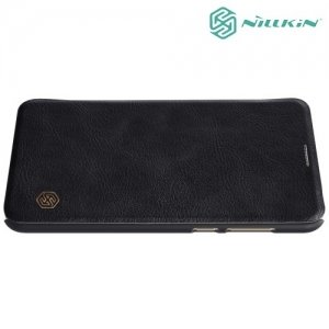 Nillkin Qin Series кожаный чехол книжка для Huawei Nova 2i - Черный 