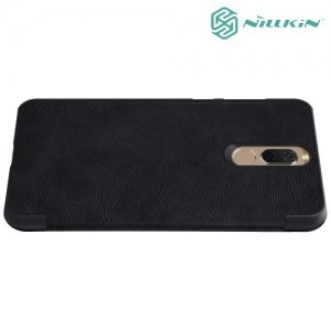 Nillkin Qin Series кожаный чехол книжка для Huawei Nova 2i - Черный 