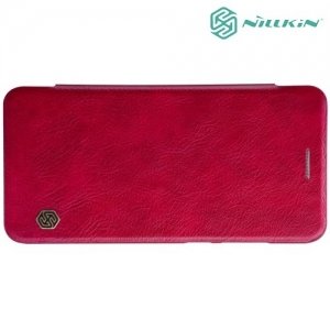 Nillkin Qin Series кожаный чехол книжка для Huawei P10 Lite - Красный 