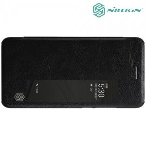 Nillkin Qin Series кожаный чехол книжка для Huawei P10 Plus - Черный 