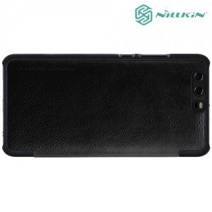 Nillkin Qin Series кожаный чехол книжка для Huawei P10 Plus - Черный 