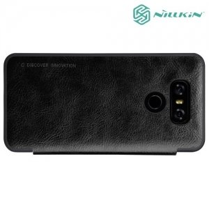 Nillkin Qin Series кожаный чехол книжка для LG G6 H870DS - Черный 
