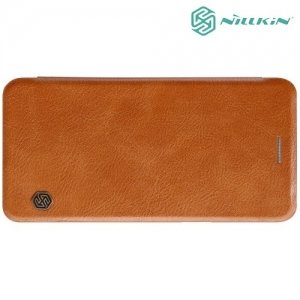 Nillkin Qin Series кожаный чехол книжка для OnePlus 5 - Коричневый 