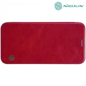 Nillkin Qin Series кожаный чехол книжка для Samsung Galaxy J3 2017 SM-J330F - Красный 