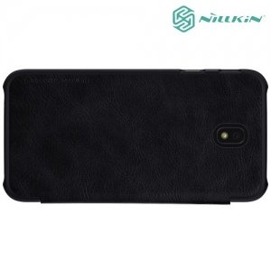 Nillkin Qin Series кожаный чехол книжка для Samsung Galaxy J5 2017 SM-J530F - Черный 