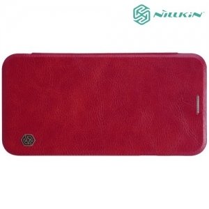 Nillkin Qin Series кожаный чехол книжка для Samsung Galaxy J5 2017 SM-J530F - Красный 