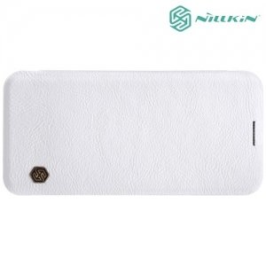 Nillkin Qin Series кожаный чехол книжка для Samsung Galaxy S8 Plus - Белый 