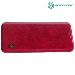 Nillkin Qin Series кожаный чехол книжка для Samsung Galaxy S9 - Красный 