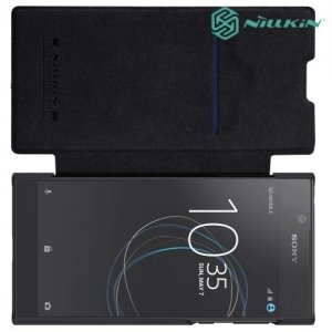 Nillkin Qin Series кожаный чехол книжка для Sony Xperia L1 - Черный 