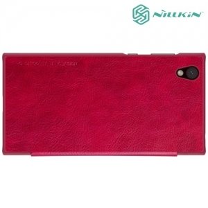 Nillkin Qin Series кожаный чехол книжка для Sony Xperia L1 - Красный 