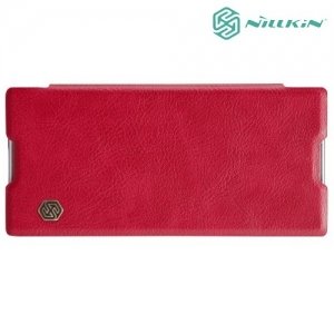 Nillkin Qin Series кожаный чехол книжка для Sony Xperia XA1 - Красный 