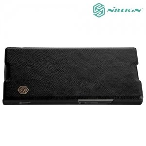 Nillkin Qin Series кожаный чехол книжка для Sony Xperia XA1 Plus - Черный 