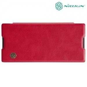 Nillkin Qin Series кожаный чехол книжка для Sony Xperia XA1 Plus - Красный 