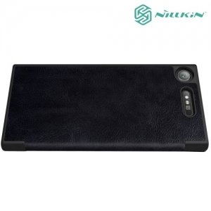 Nillkin Qin Series кожаный чехол книжка для Sony Xperia XZ1 - Черный 