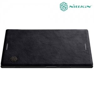 Nillkin Qin Series кожаный чехол книжка для Sony Xperia XZ1 - Черный 