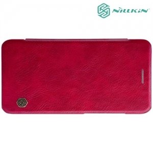 Nillkin Qin Series кожаный чехол книжка для Xiaomi Mi 6 - Красный 