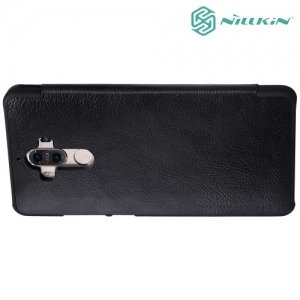 Nillkin Qin Series кожаный чехол книжка для Huawei Mate 9 - Черный 