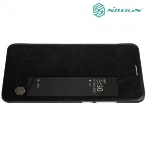 Nillkin Qin Series кожаный чехол книжка для Huawei P10 - Черный 