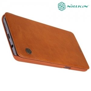 Nillkin Qin Series кожаный чехол книжка для OnePlus 3 - Коричневый 