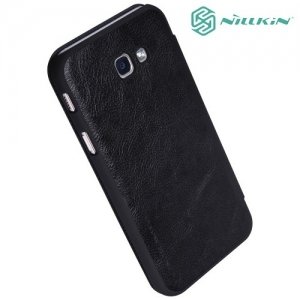 Nillkin Qin Series кожаный чехол книжка для Samsung Galaxy A7 2017 SM-A720F - Черный 