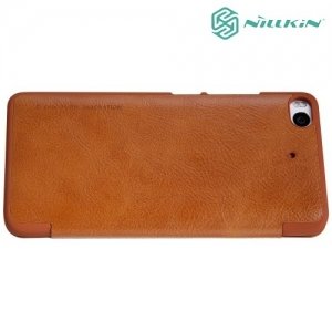Nillkin Qin Series кожаный чехол книжка для Xiaomi Mi 5s - Коричневый 