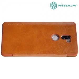 Nillkin Qin Series кожаный чехол книжка для Xiaomi Mi 5s Plus - Коричневый 